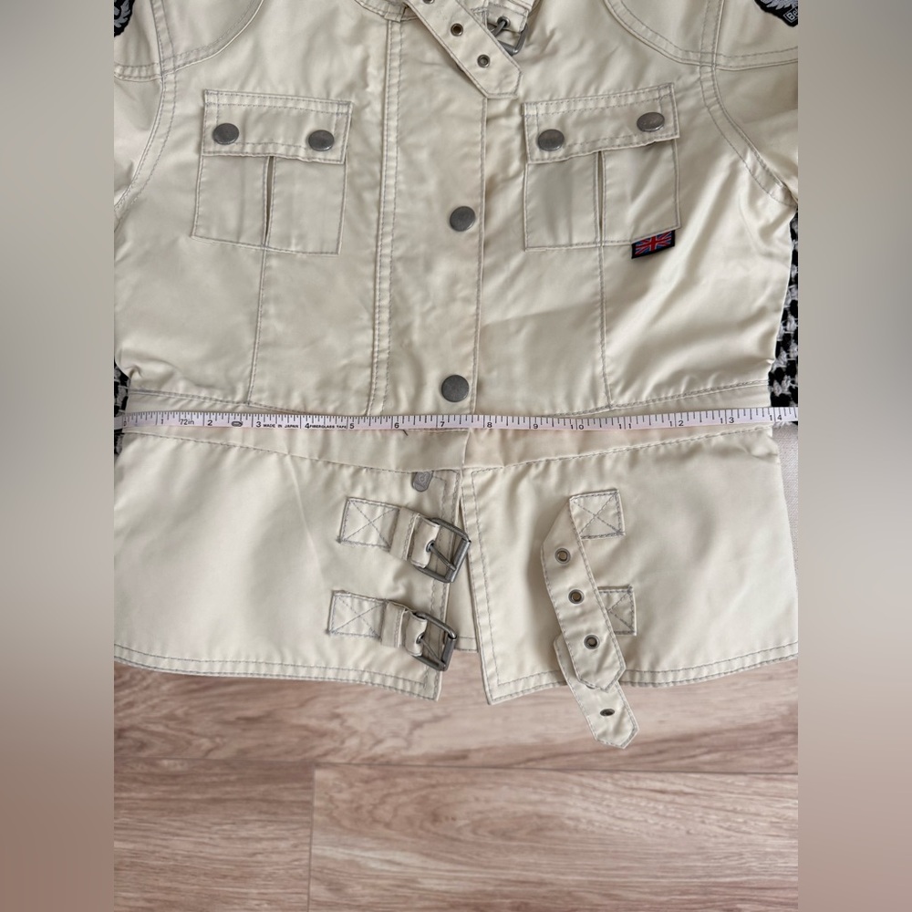Belstaff Nylon Utility Moto Jacket as seen in Rosalia XS Beige - Picture 8 of 13